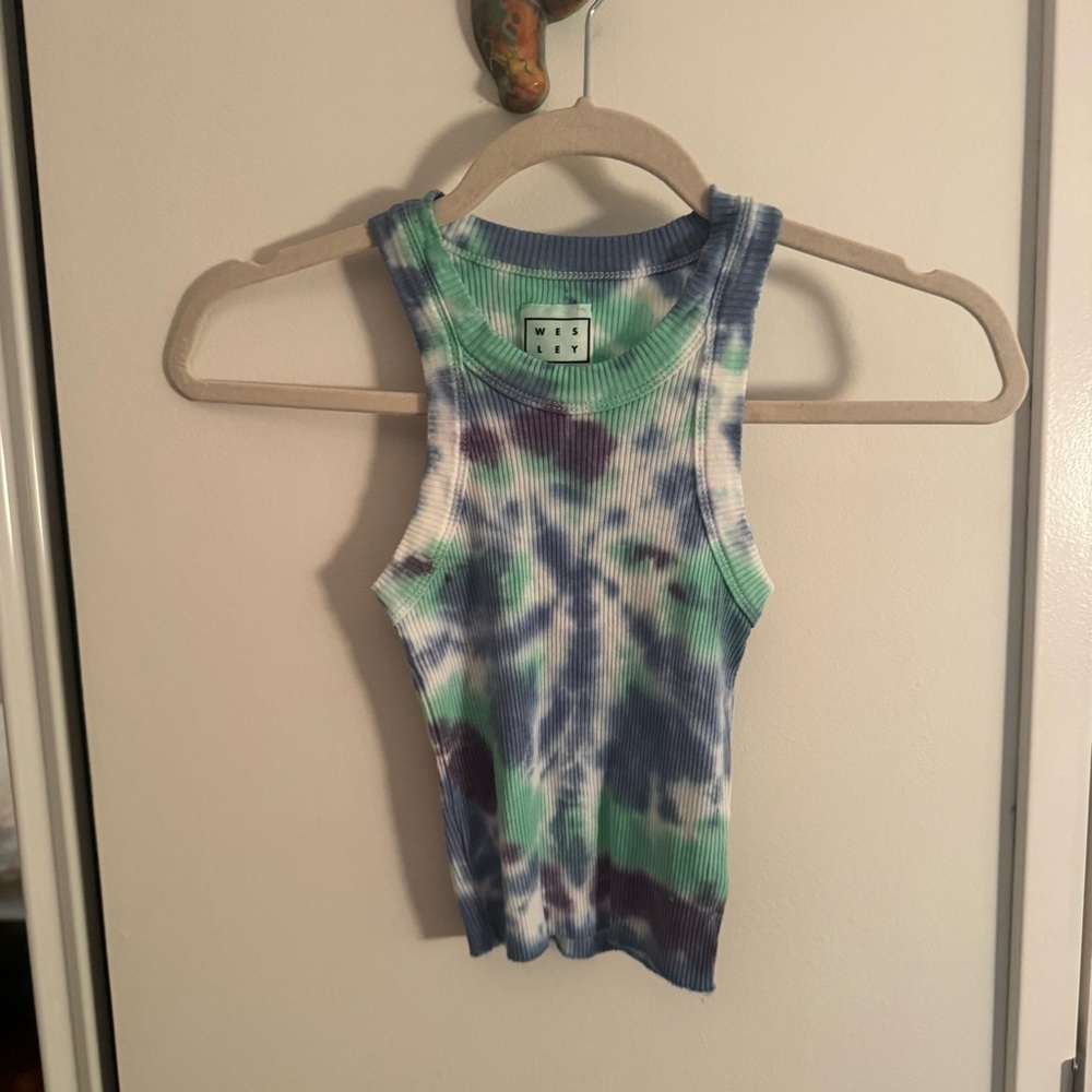 WSLY Rivington Tie Dye Crop Tank - Picture 2 of 6